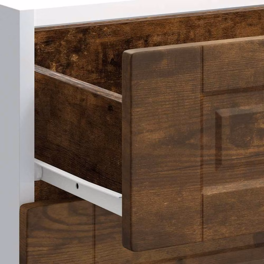 Berkfield Home Porto Kitchen Base Cabinet in Smoked Oak Brown, W/D/H: 60.0 x 46.0 x 81.5 cm – 4