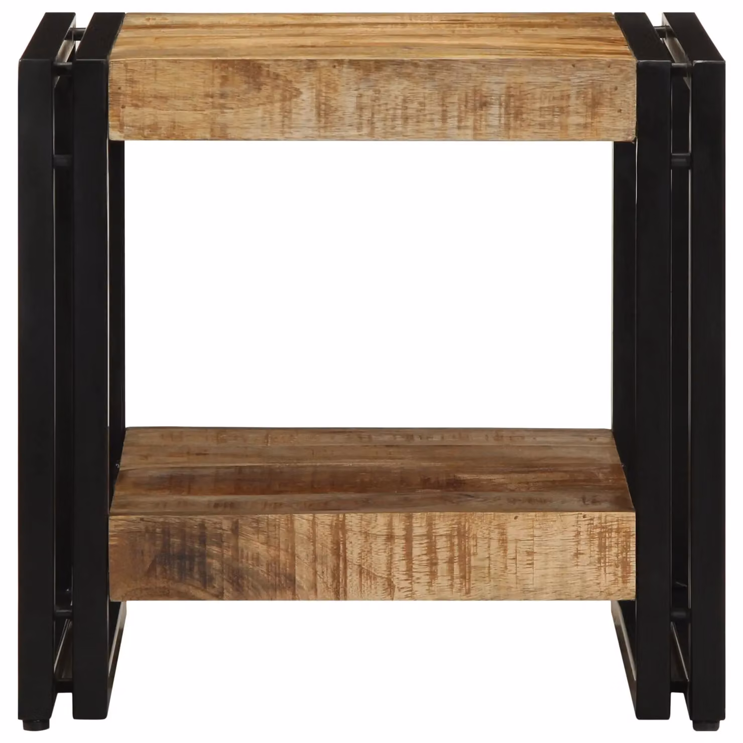 Berkfield Home Brown Mango Wood Coffee Table, W: 40 cm, D: 50 cm, H: 38 cm – 3