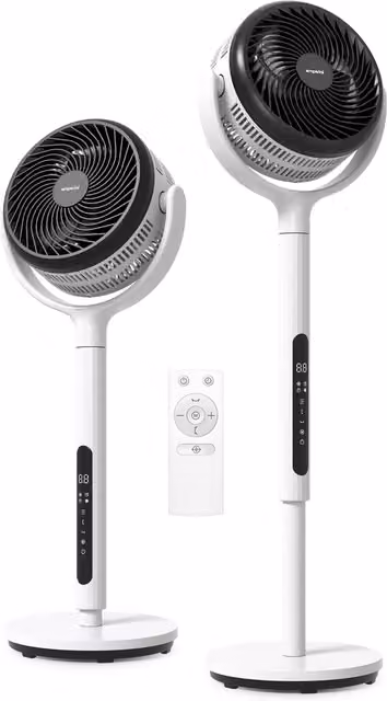 Emperial White Hybrid Pedestal Fan with Oscillation
