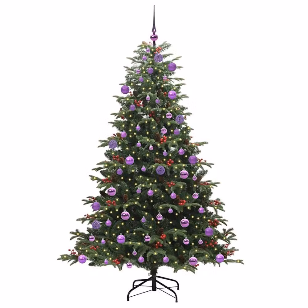 Berkfield Home Artificial Christmas Tree with 300 LEDs in Green, Height: 180 cm – 3