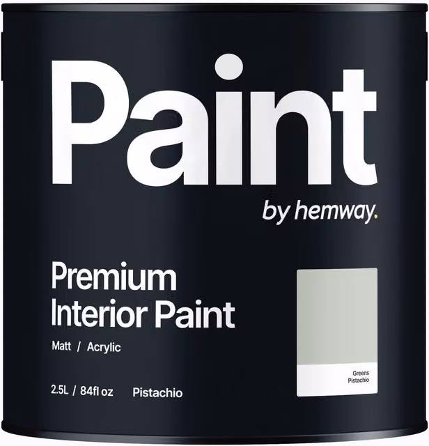 Hemway Matt Acrylic Interior Dispersion Paint in Pistachio Green, 2.5 l