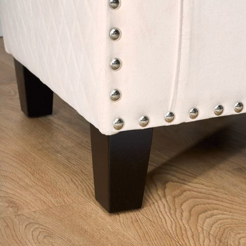 Bravich LTD Stilo Modern Tub Arm Chair in Beige Velvet – 3