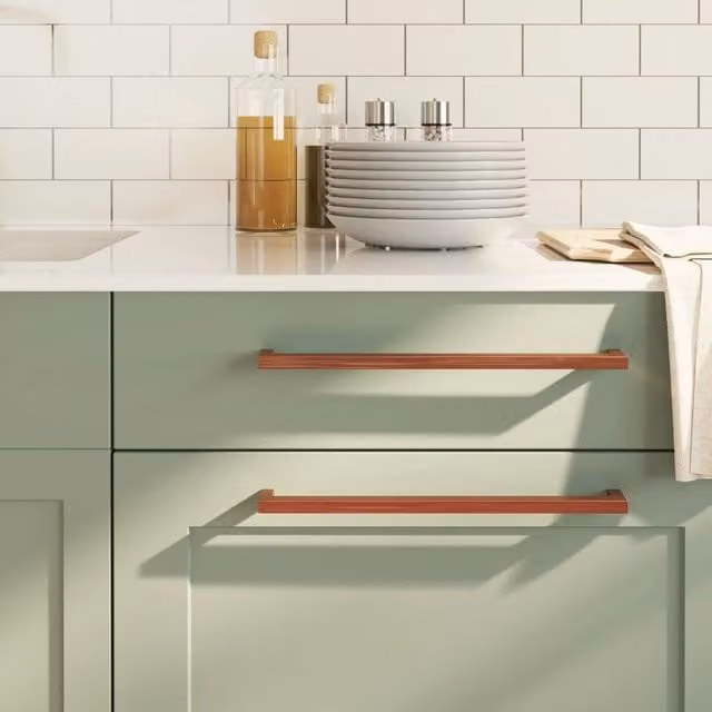 Berkfield Home Bronze Stainless Steel Cabinet Bar Handles, Brown, 20 Pack, Length: 32 cm