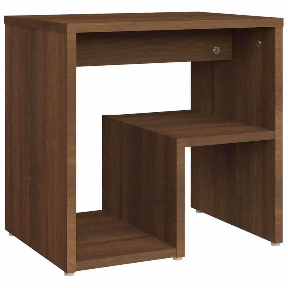 Berkfield Home Bedside Cabinets, 2 Piece Set in Brown Oak, W/D/H: 40 x 30 x 40 cm – 3