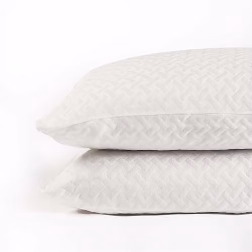 OHS 2 Pack Cooling and Breathable Zipped Pillow Protectors, White, W: 50 cm x L: 75 cm – 1