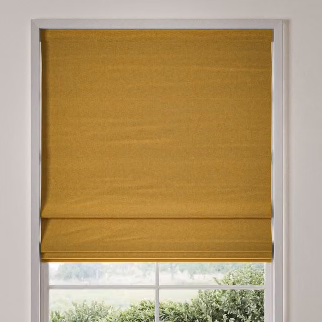 William Morris Reed Made To Measure Blackout Roman Blind in Sunflower Yellow