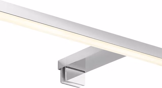 Nordlux Marlee LED Wall Light in Silver Chrome Metal for Bathroom and En-Suite, IP44 Rated