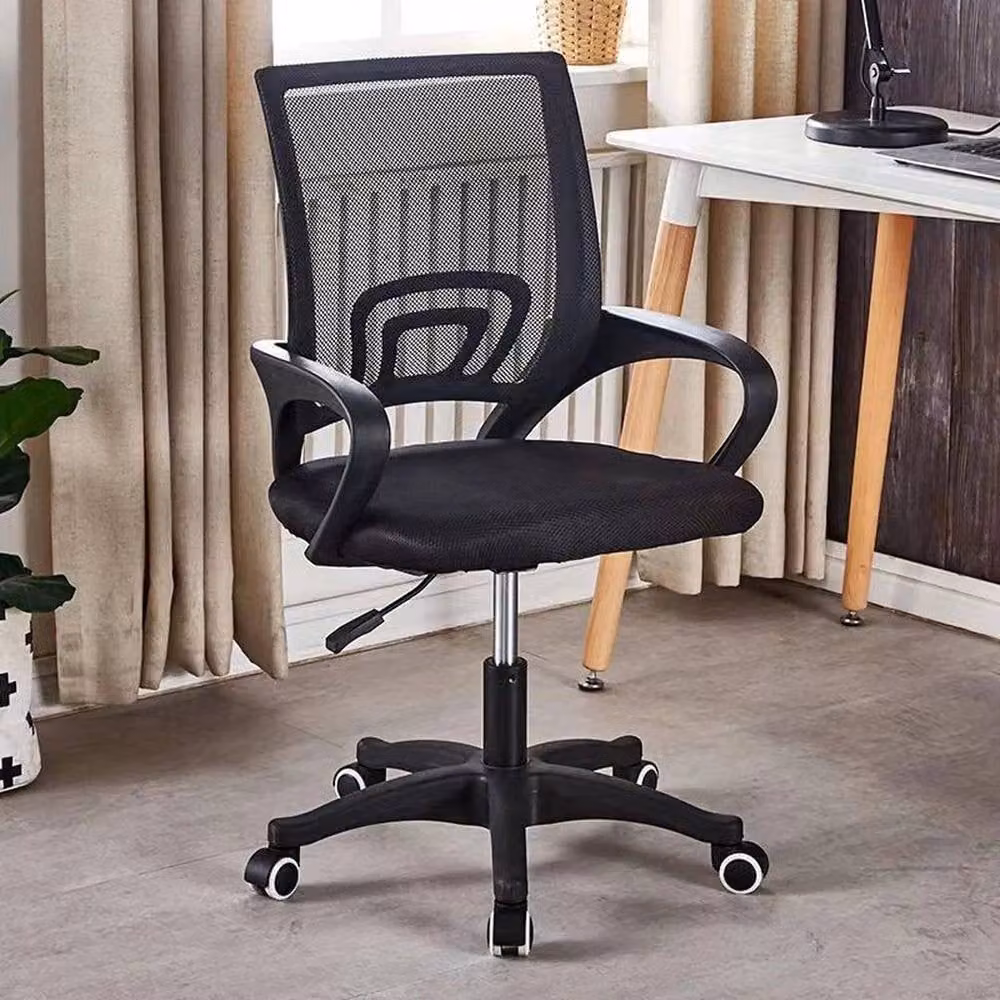 FORGEVIO Black Ergonomic Mesh Office Chair with Armrests – 5