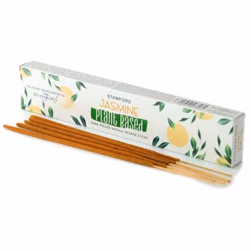 Puckator Stamford Premium Jasmine Scented Plant Based Masala Incense Sticks, White