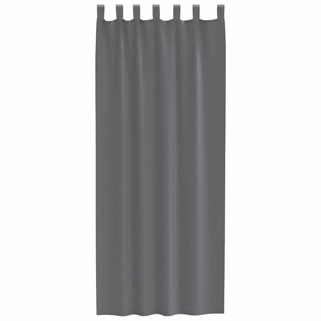 Berkfield Home Transparent Voile Curtains with Tabs, 2 Pack, Grey, W: 140 cm, H: 260 cm – 3