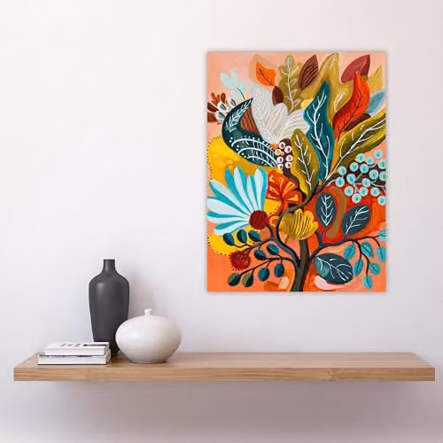 Artery8 Colourful Floral Botanical Bouquet Wall Art Poster Print, Multicolour, W/H: 46 x 61 cm – 4