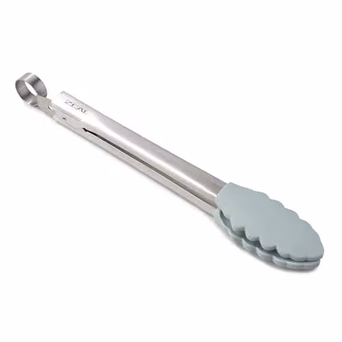 Zeal Silicone and Stainless Steel Non-Stick Kitchen Tongs, Blue, 25 cm – 1