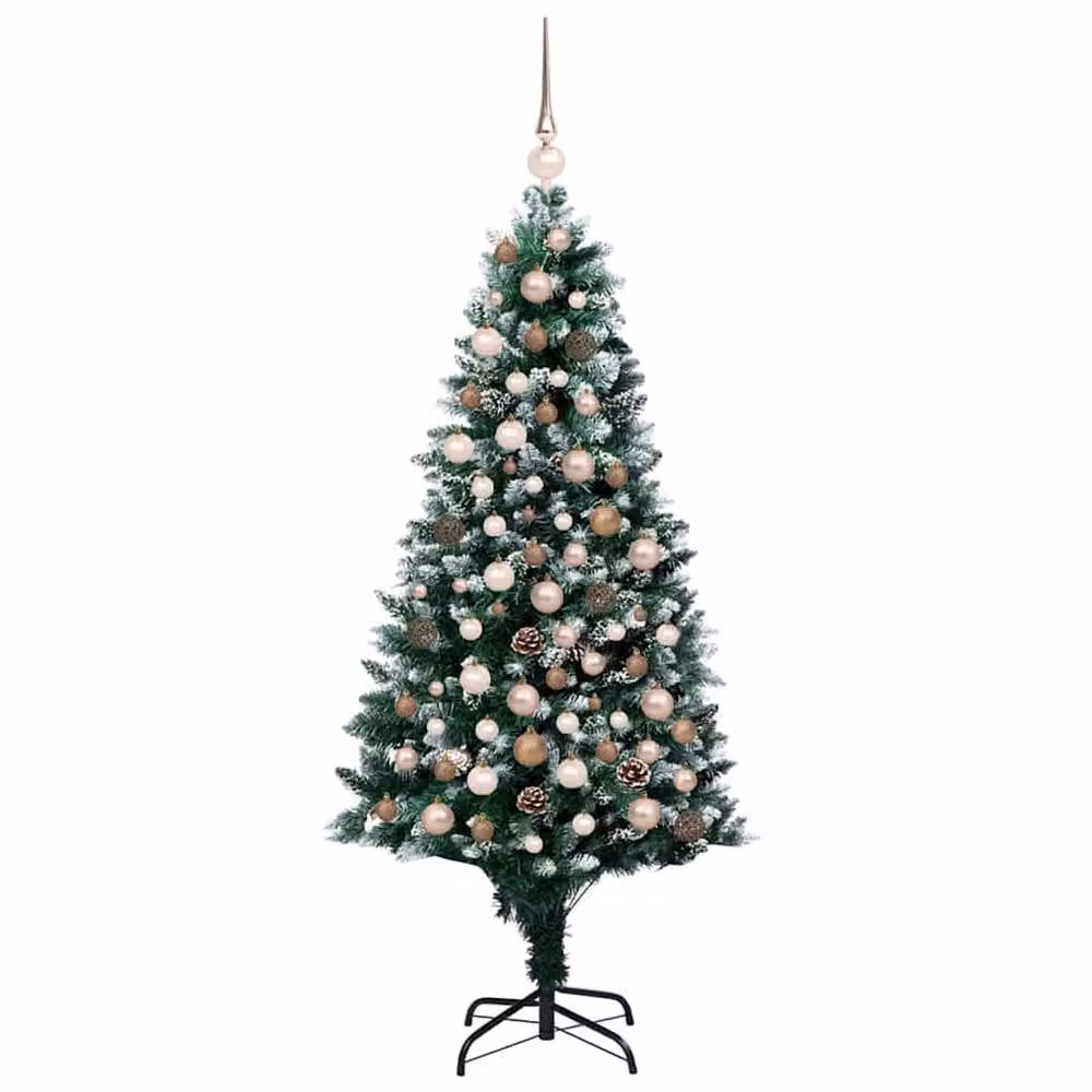 Berkfield Home Green Artificial Christmas Tree with 300 LEDs and Stand, Height: 180 cm – 2