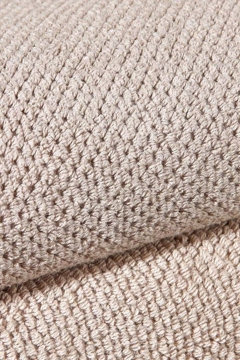 Christy Brixton Luxury Textured 100% Cotton Towel in Stone/Beige – 3