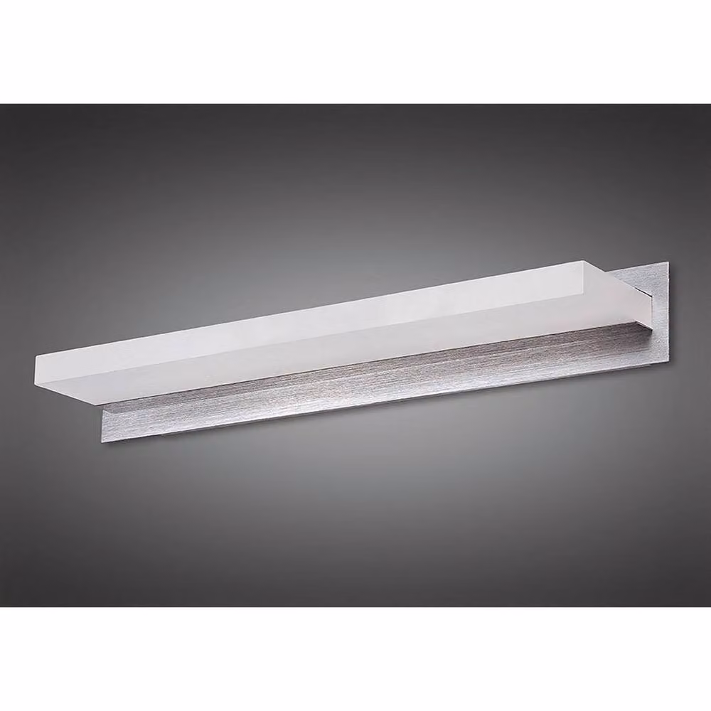 Netlighting Taccia LED Wall Lamp in Chrome and Grey with Frosted Acrylic, 14W, 900lm, 3000K Warm White – 2