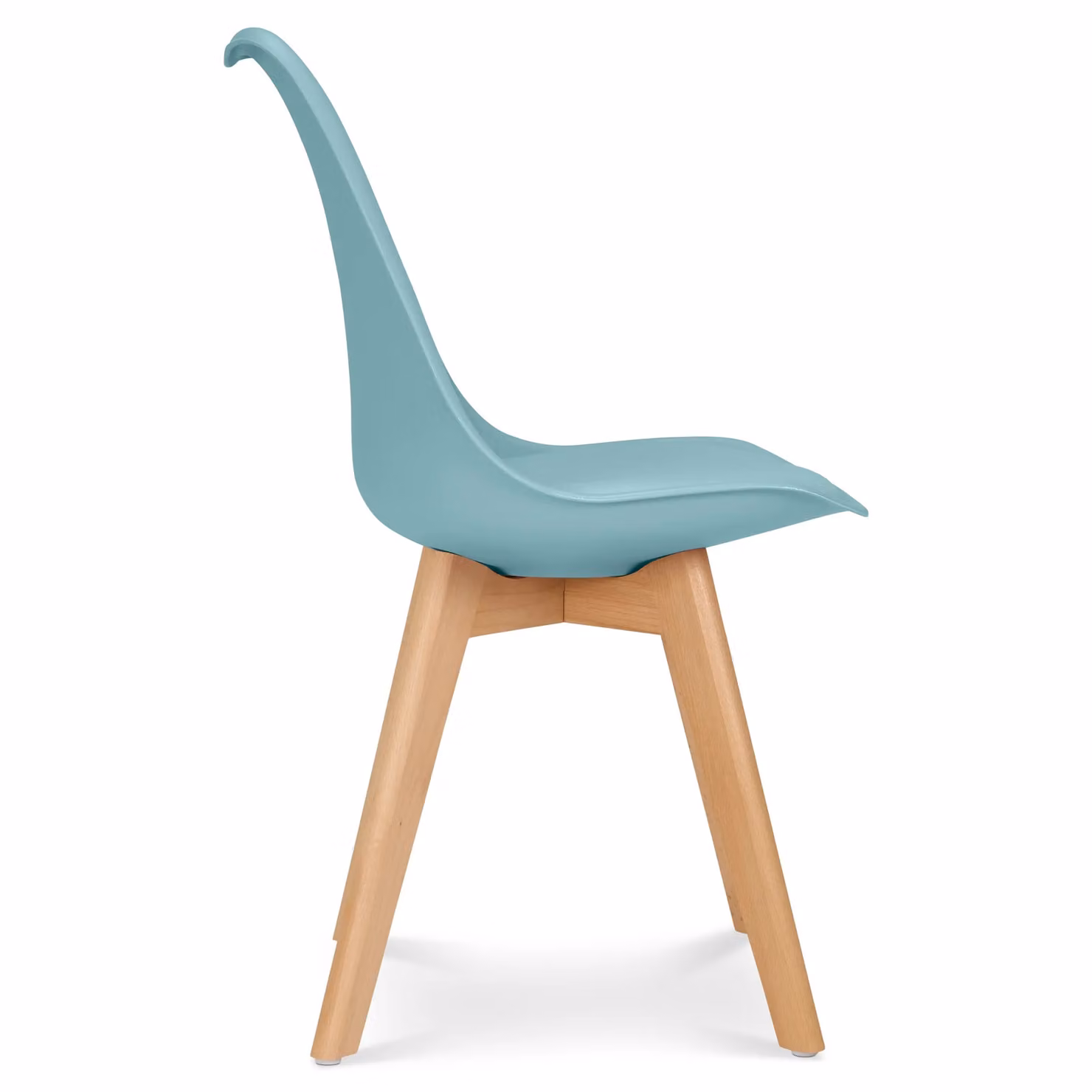 Bravich LTD Rocco Tulip Dining Chair Set of 4 in Duck Egg Blue – 4
