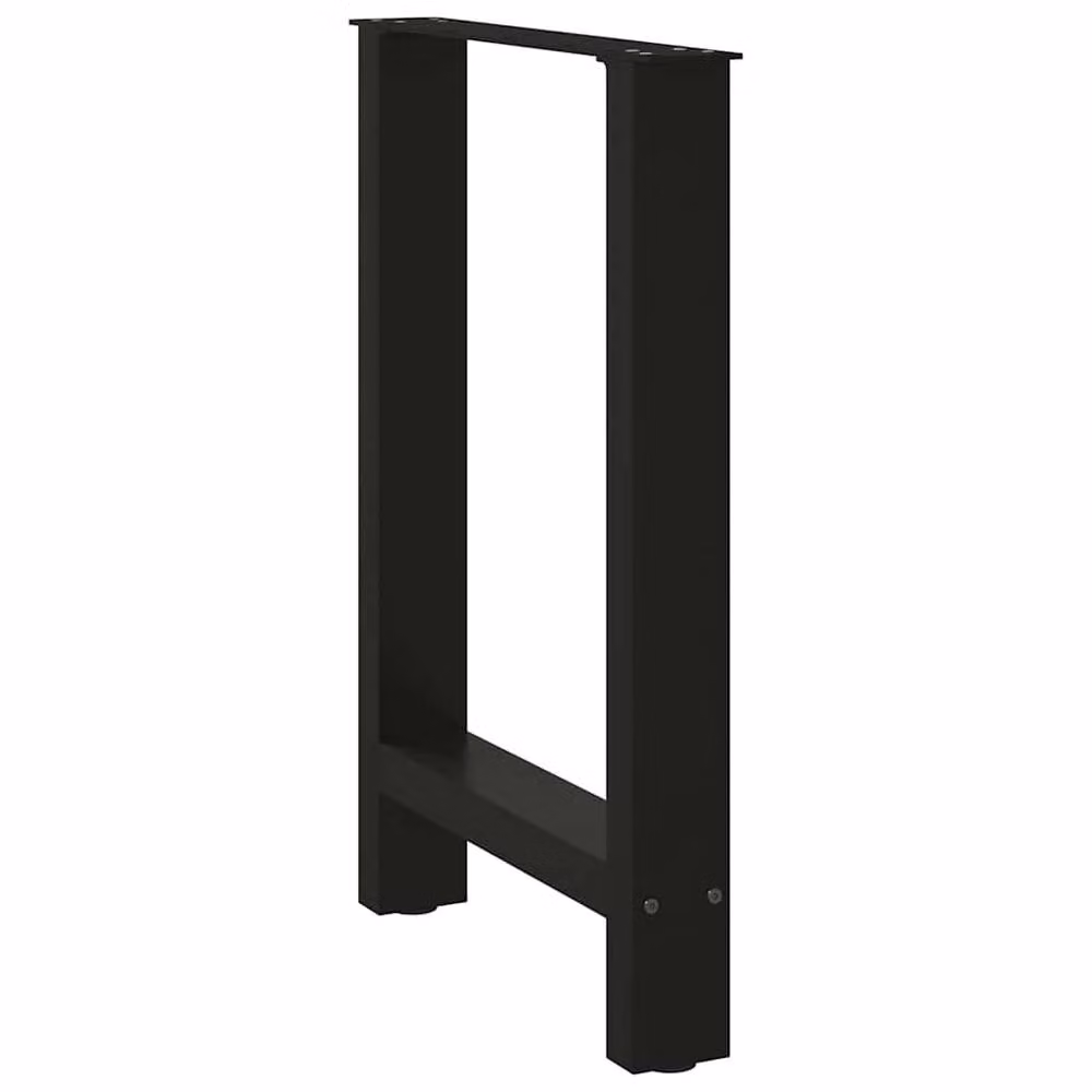 Berkfield Home Steel Coffee Table Legs in Matt Black, 2 Pieces, H: 72-73 cm, W: 60 cm – 3