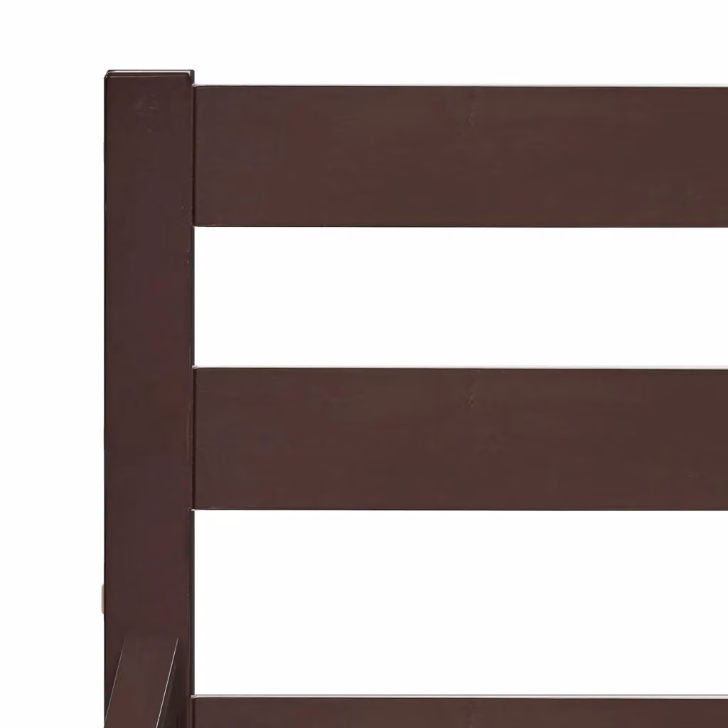 Berkfield Home Modern Solid Pine Wood Bed Frame, Brown, W: 160 cm, D: 200 cm – 3