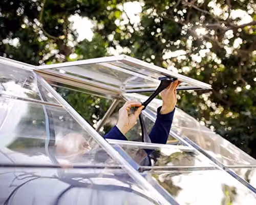 Palram Canopia Harmony 6x14 Silver Greenhouse with Clear Polycarbonate Panels and Aluminium Frame – 4