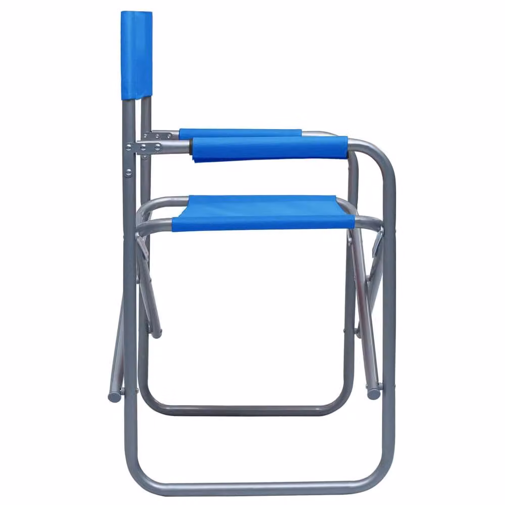 Berkfield Home Comfortable Director's Chairs, 2 Piece Set in Steel Blue – 2
