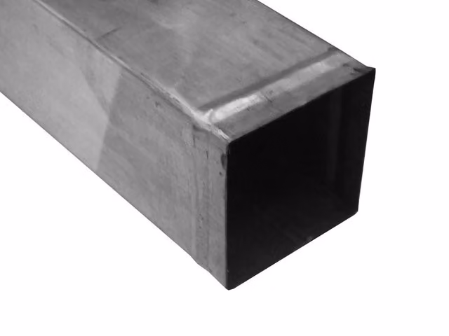 Coppa Gutta Titanium Zinc Square Downpipe, Grey, W/D/H: 8.0 x 8.0 x 240.0 cm