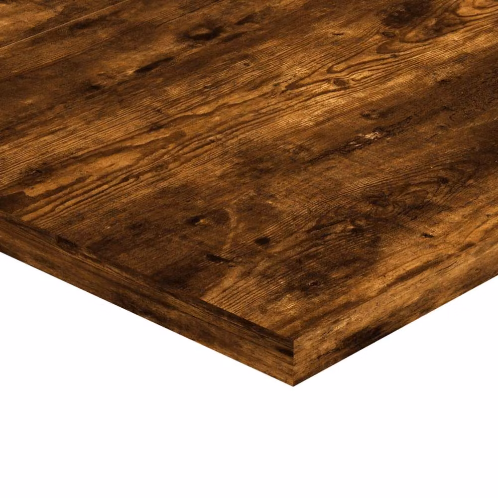 Berkfield Home Set of 4 Wall Mounted Shelves in Smoked Oak Brown, W: 60 cm, D: 40 cm, H: 1.5 cm – 3
