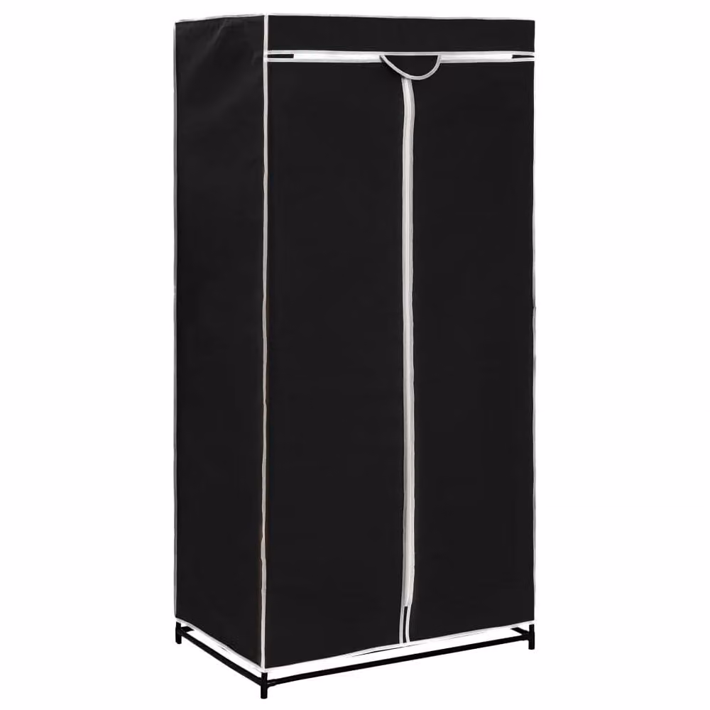 Berkfield Home 2-Piece Black Wardrobe Set, W/D/H: 75 x 50 x 160 cm – 3