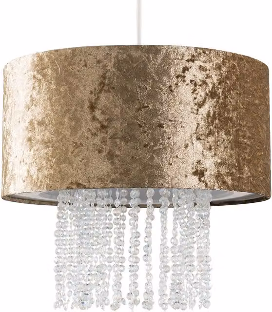 Boland ValueLights Gold Ceiling Pendant Droplets Shade