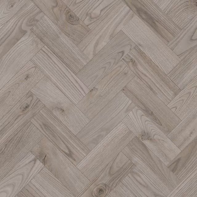 HolPa Wood Effect Luxury Vinyl Tile Planks in Mid Grey, Covers 3.763sqm – 1