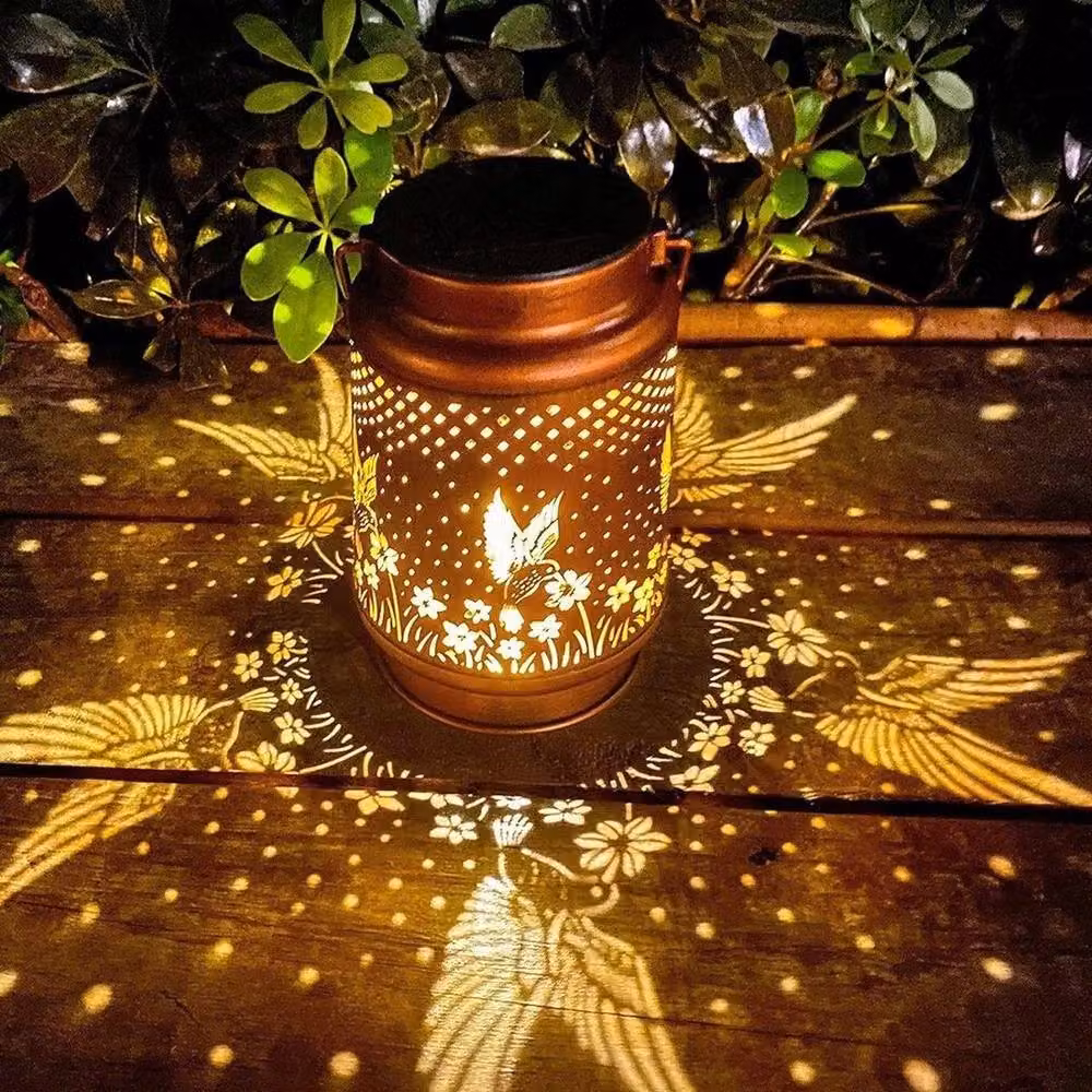 Kelvenix Solar Hummingbird LED Outdoor Wall Lantern in Bronze – 4