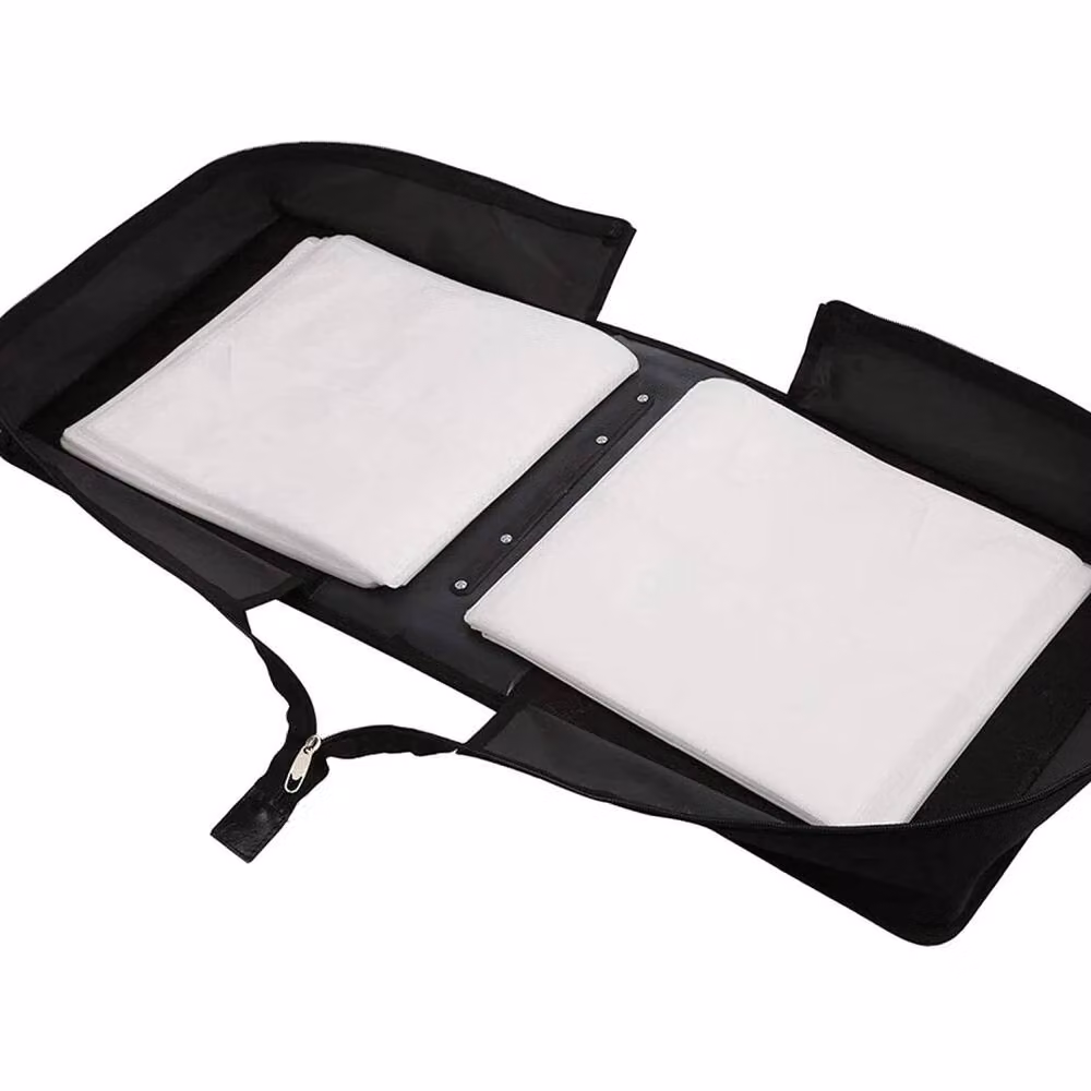 NESTLUNE Black Fabric CD DVD Wallet Storage Album Holder for 400 Discs – 3