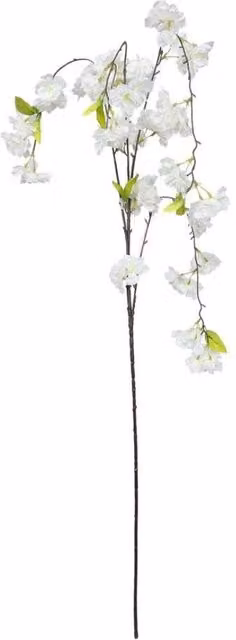 KDMD Essential White Weeping Cherry Blossom 2 Pack Floral Tabletop Decor