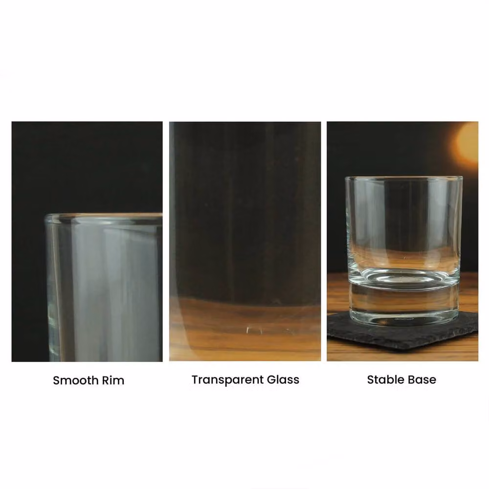 Uniqueful Personalised Old Fashioned Whisky Tumbler, Clear, 290ml – 2