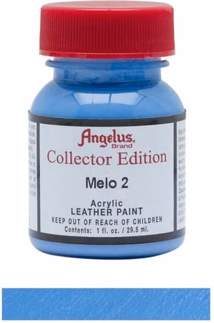 Angelus Acrylic Leather Paint Collector Edition in White and Blue, 1 oz per bottle