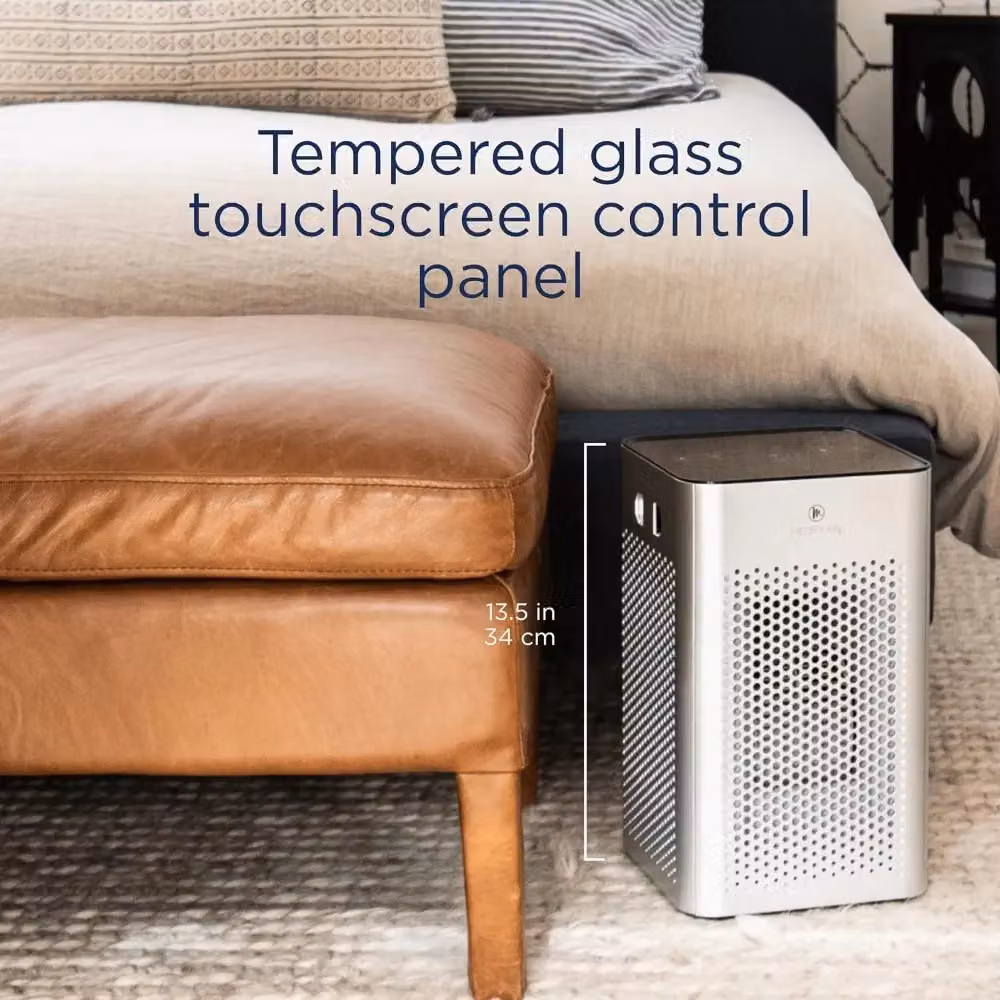 Medify MA-25 Silver Air Purifier with HEPA H13 Filter and Sleep Mode – 4