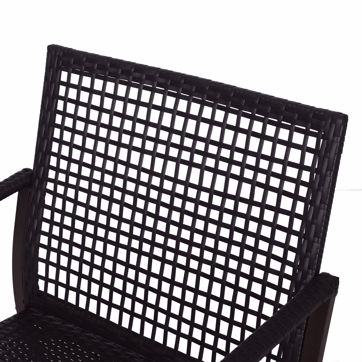 Outsunny 2 Seater Rattan Bistro Set with 2 Rocking Armchairs, Pillowed Cushions and Round Tempered Glass Coffee Table, Brown – 7