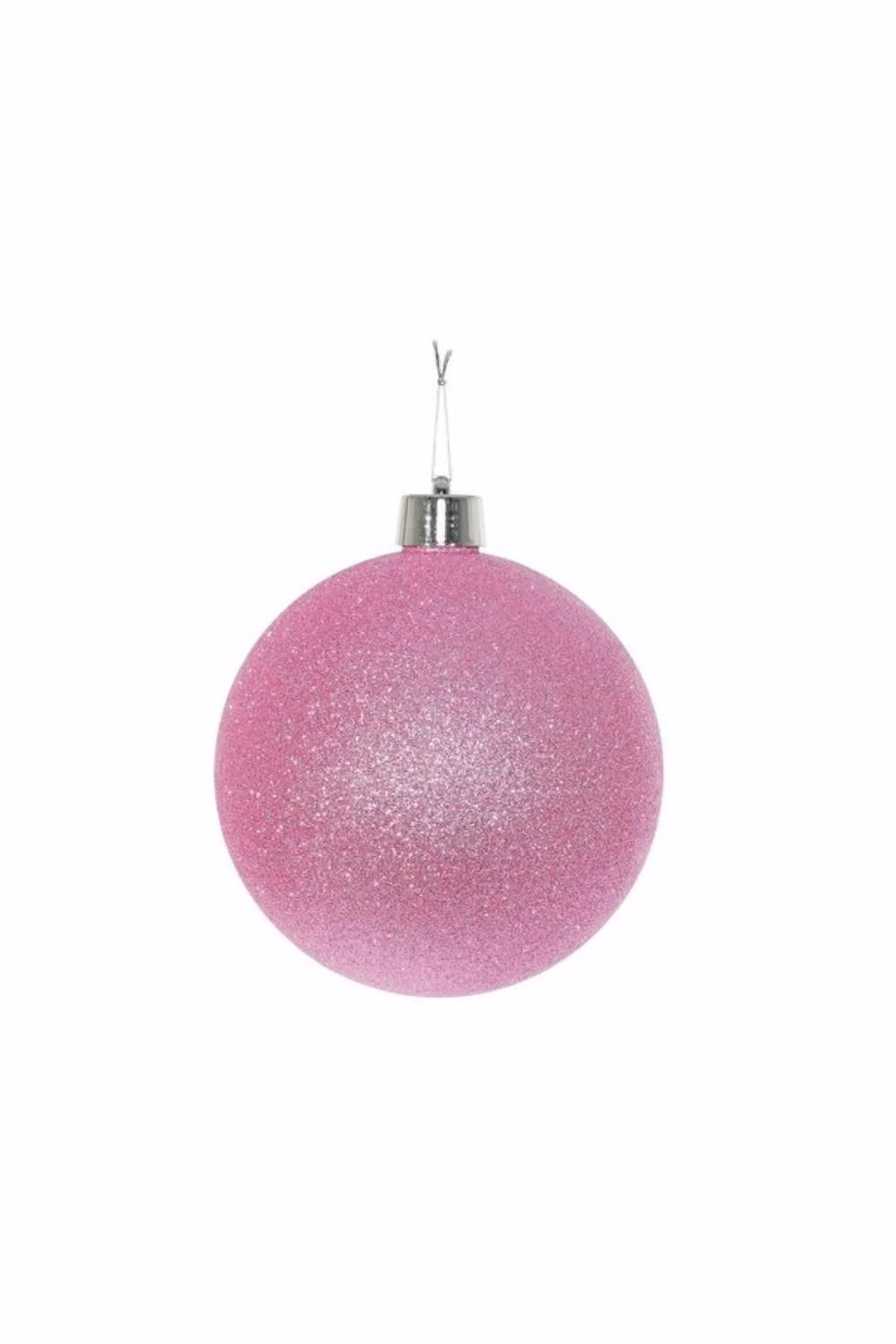 KDMD Pink Glitter Shatterproof Round Christmas Bauble, Diameter: 15 cm – 2
