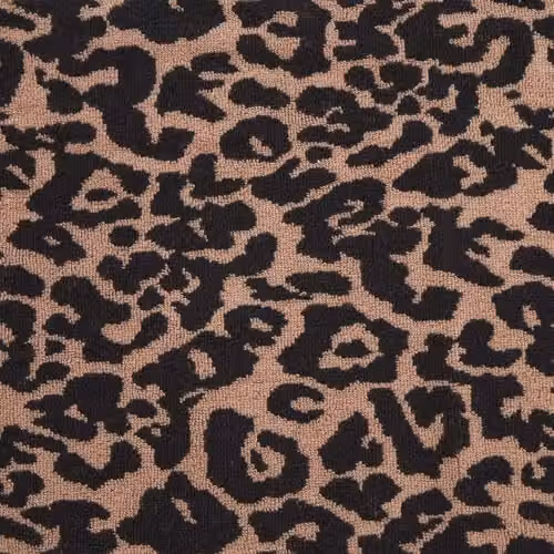 OHS 2 Piece Leopard Print Cotton Bath Towel Set in Beige, W/H: 70 x 115 cm – 7