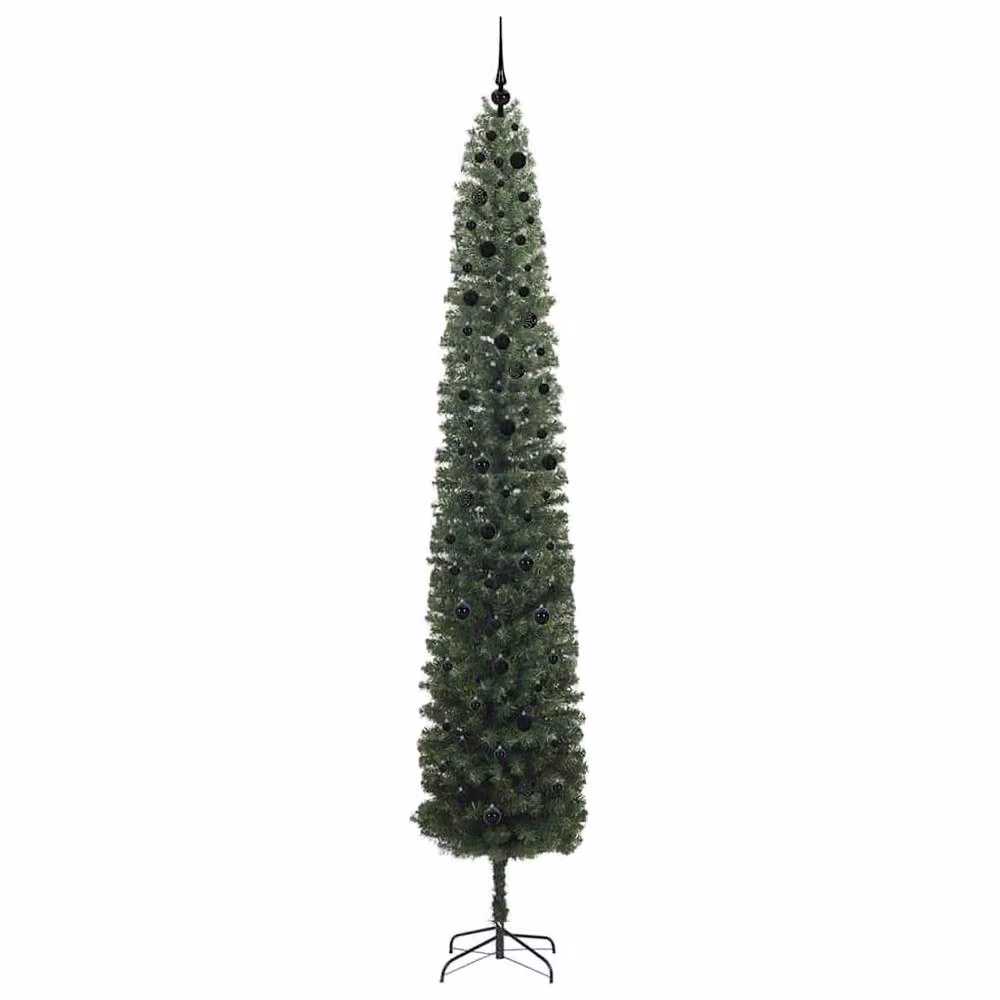 Berkfield Home Artificial Christmas Tree with 300 Warm White LEDs and Stand, Green – 4