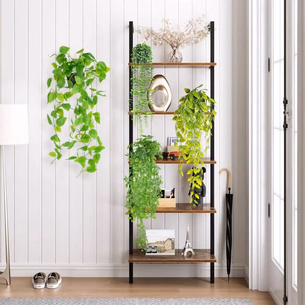 EONLION 3-Piece Set of Artificial Green Hanging Ivy Vines with Pots, Length: 100 cm – 2