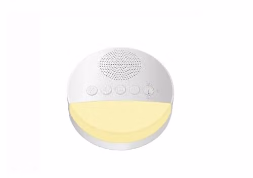 Lifemax Soothing Sounds Night Light in White with Warm White Light for Bedrooms and Childrens Rooms