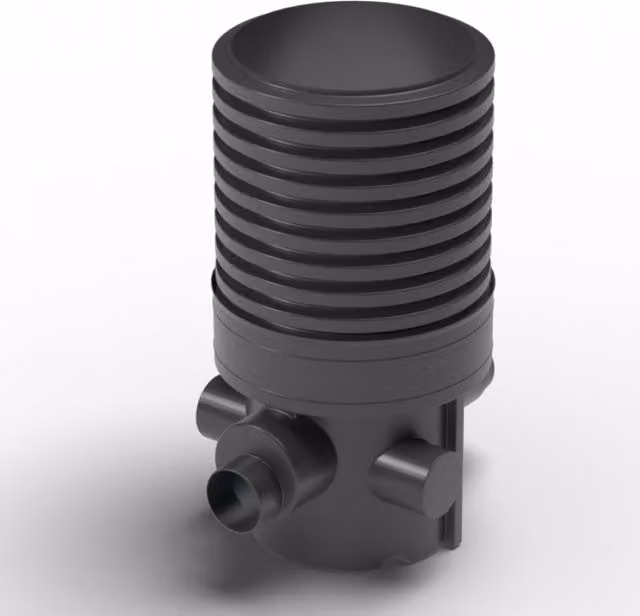 Turtle Enviro Flow Control Unit Oriflo Chamber in Black
