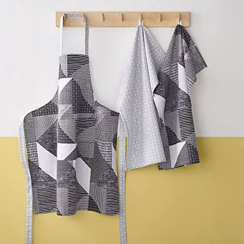 Catherine Lansfield Larsson Geo Apron in Grey – 2