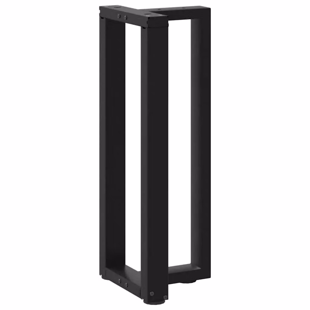 Berkfield Home T-Shaped Console Table Legs, 2 Pieces, Black Steel, W: 25 cm, D: 28 cm, H: 72-73 cm – 3