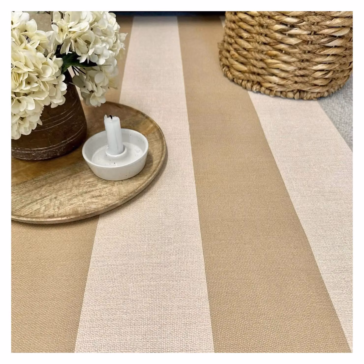 Belgravia Carmella Stripe Textured Wallpaper in Beige – 3