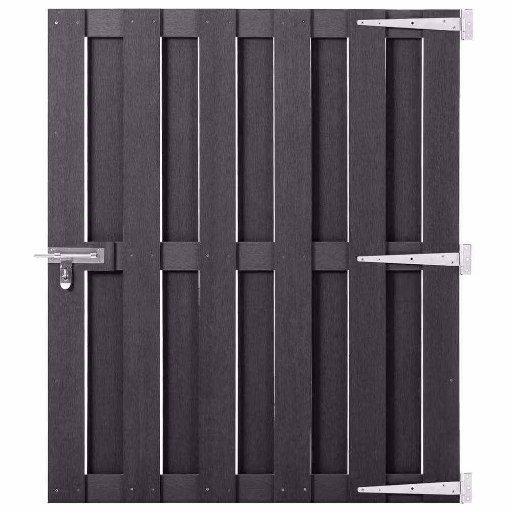 Berkfield Home WPC Garden Gate, Grey, W: 100 cm, H: 112 cm – 2