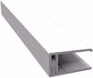 Freefoam White Weatherboard Cladding Two Part Edge Trim, 3m