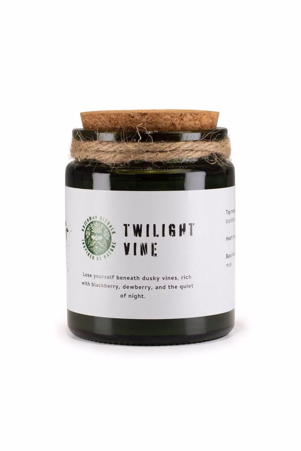KDMD Twilight Vine Woodwick Soy Candle in a Green Glass Jar with Floral and Fruity Scents – 4