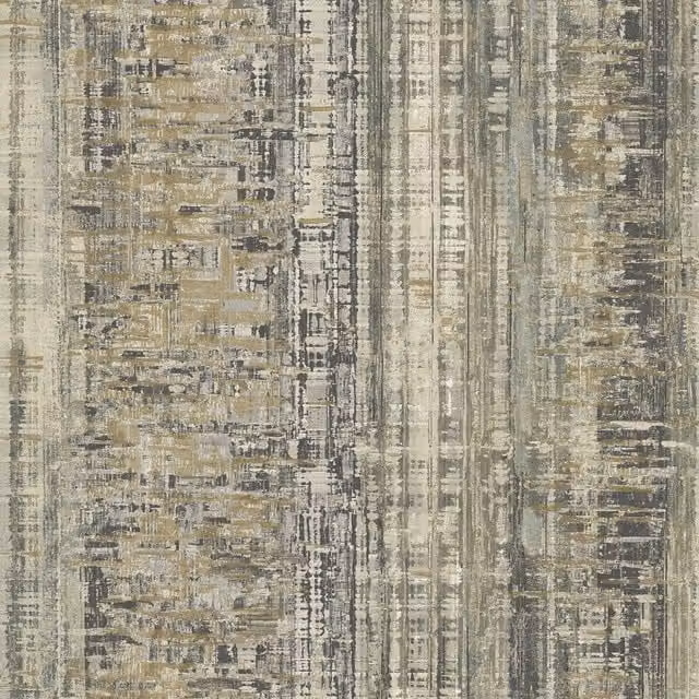 Grandeco Armana Textured Vertical Stone Effect Wallpaper in Black and Multicolour