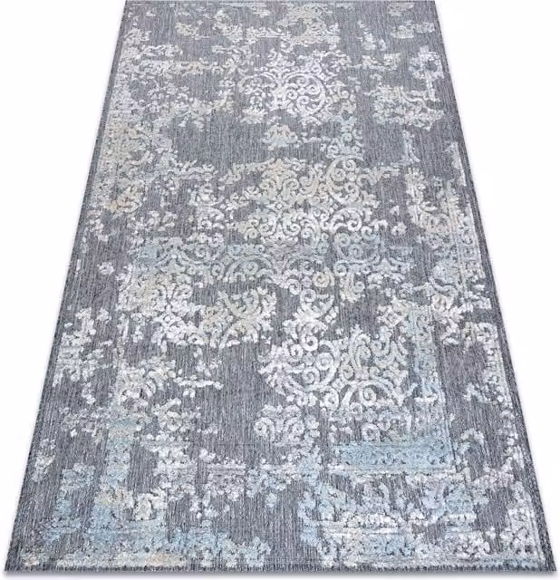 RugsX Sole Grey Rectangular Flat Weave Rug, W: 80 cm, L: 150 cm